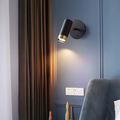 Bravia™ – Applique Murale LED Pivotante Noire & Blanche au Design Scandinave