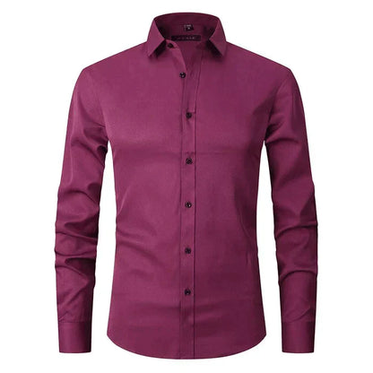 Chemise Homme Manche Longue Slim Fit Moderne