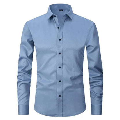 Chemise Homme Manche Longue Slim Fit Moderne