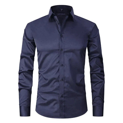 Chemise Homme Manche Longue Slim Fit Moderne