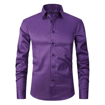 Chemise Homme Manche Longue Slim Fit Moderne