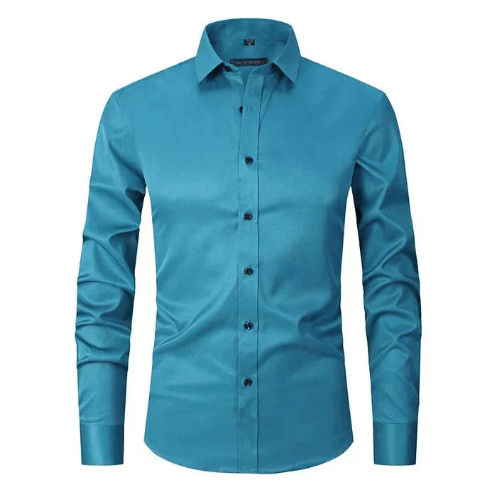 Chemise Homme Manche Longue Slim Fit Moderne