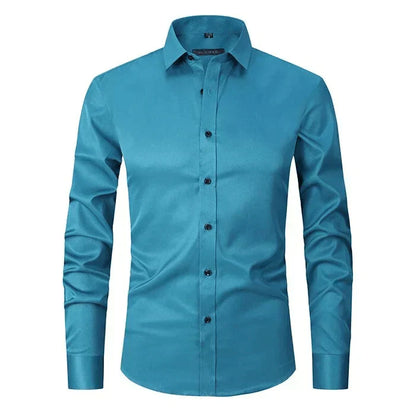 Chemise Homme Manche Longue Slim Fit Moderne