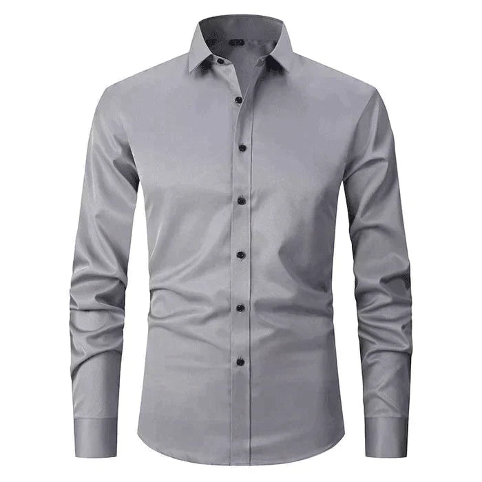 Chemise Homme Slim Fit Manches Longues Classique