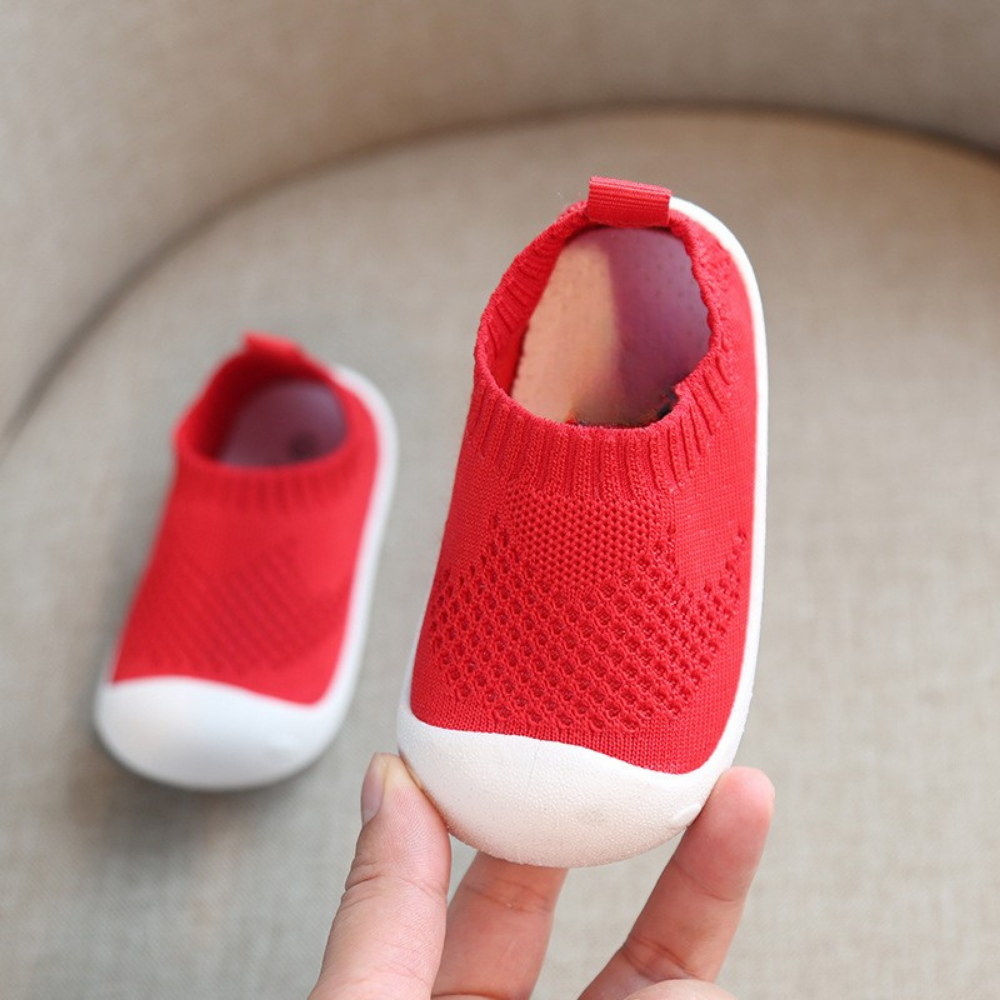Chaussures Bébé en Laine Beige Douces pour Premiers Pas