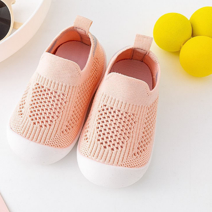 Chaussures Bébé en Laine Beige Douces pour Premiers Pas