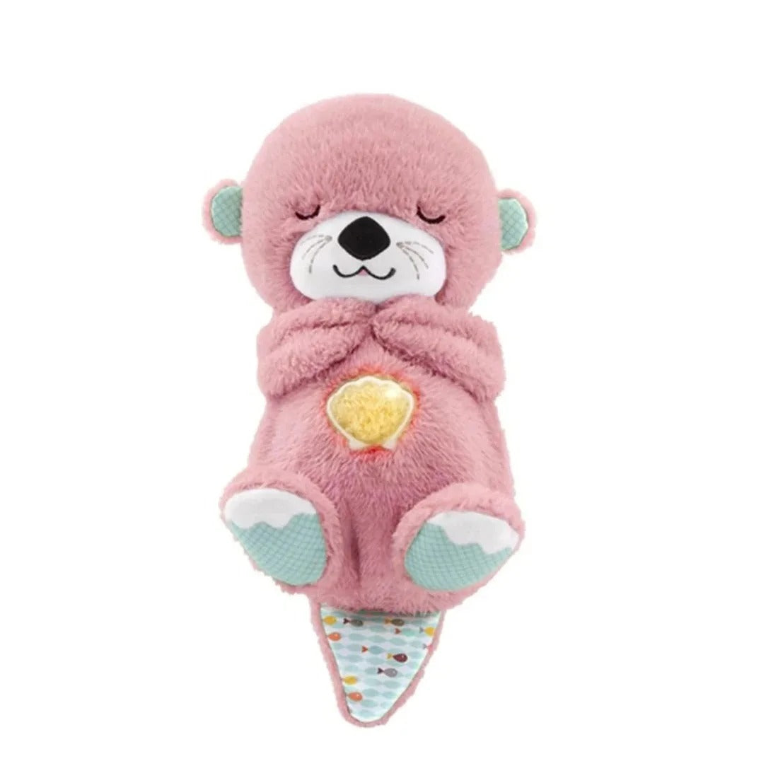 Peluche Loutre Musicale avec Cœur Clignotant et Mélodie Douce