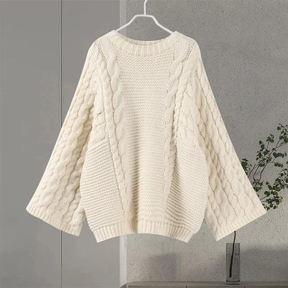 Pull Femme Col Rond Chaud et Élégant