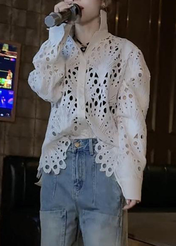 Femme Blouse Courte Dentelle Été - EasyApparels