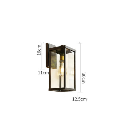 Brillano™ – Applique Murale Étanche Extérieure Design Élégant En Aluminium Noir