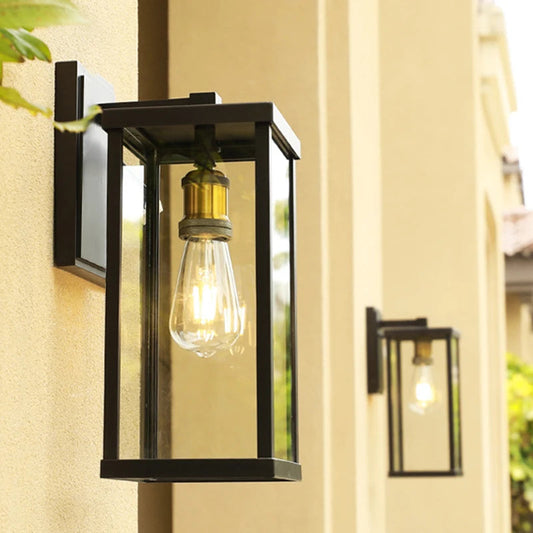 Brillano™ – Applique Murale Étanche Extérieure Design Élégant En Aluminium Noir