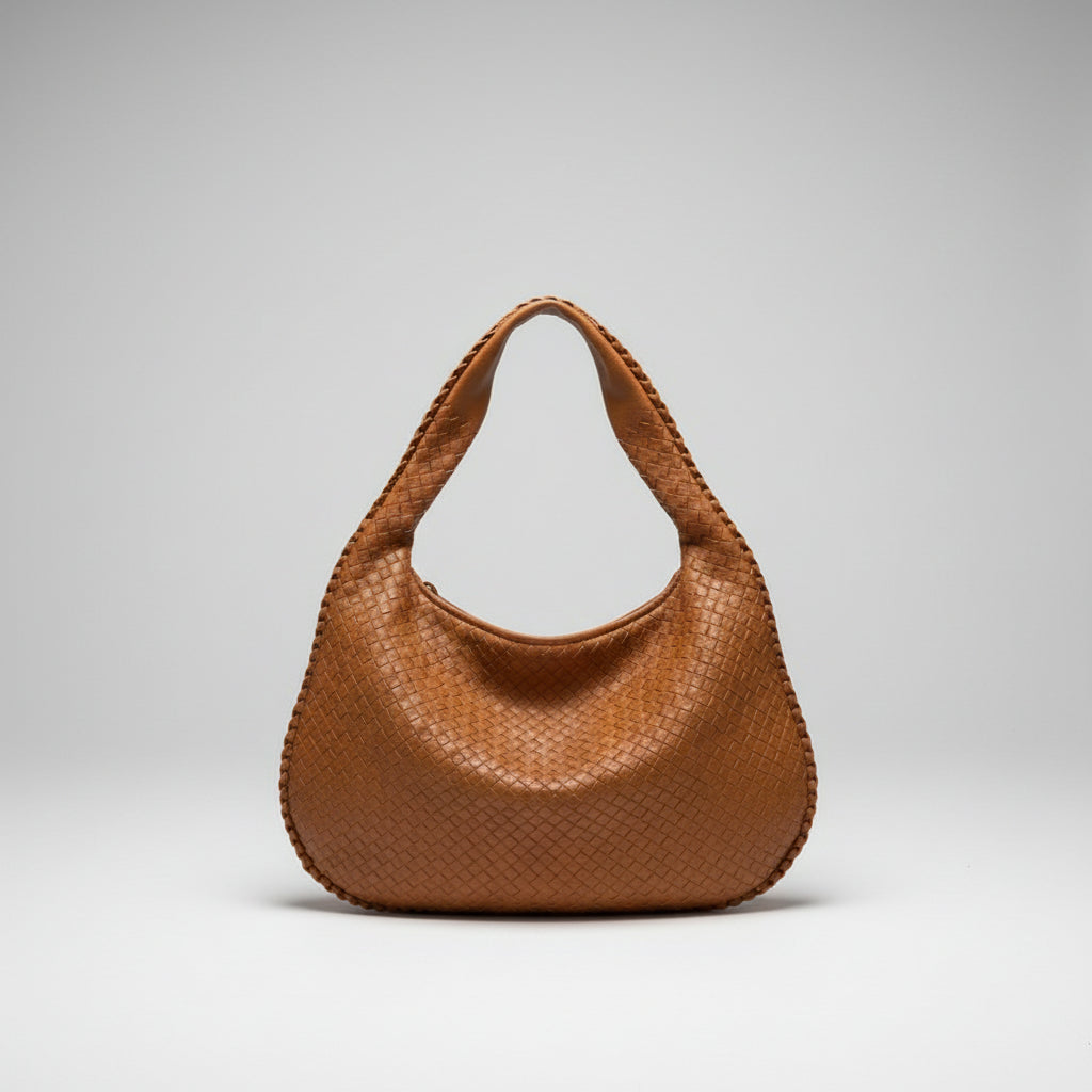 Sac à Main Tressé Chic avec Poche Intérieure pour Femme