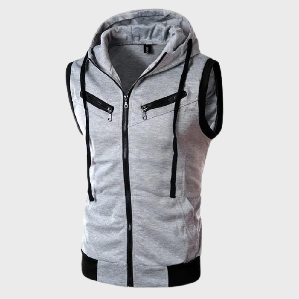Gilet à capuche taille ajustée sport - PanierRoyale