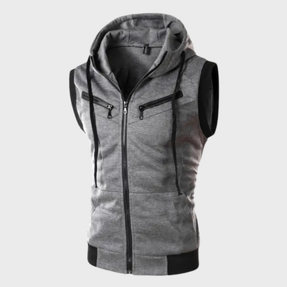 Gilet à capuche taille ajustée sport