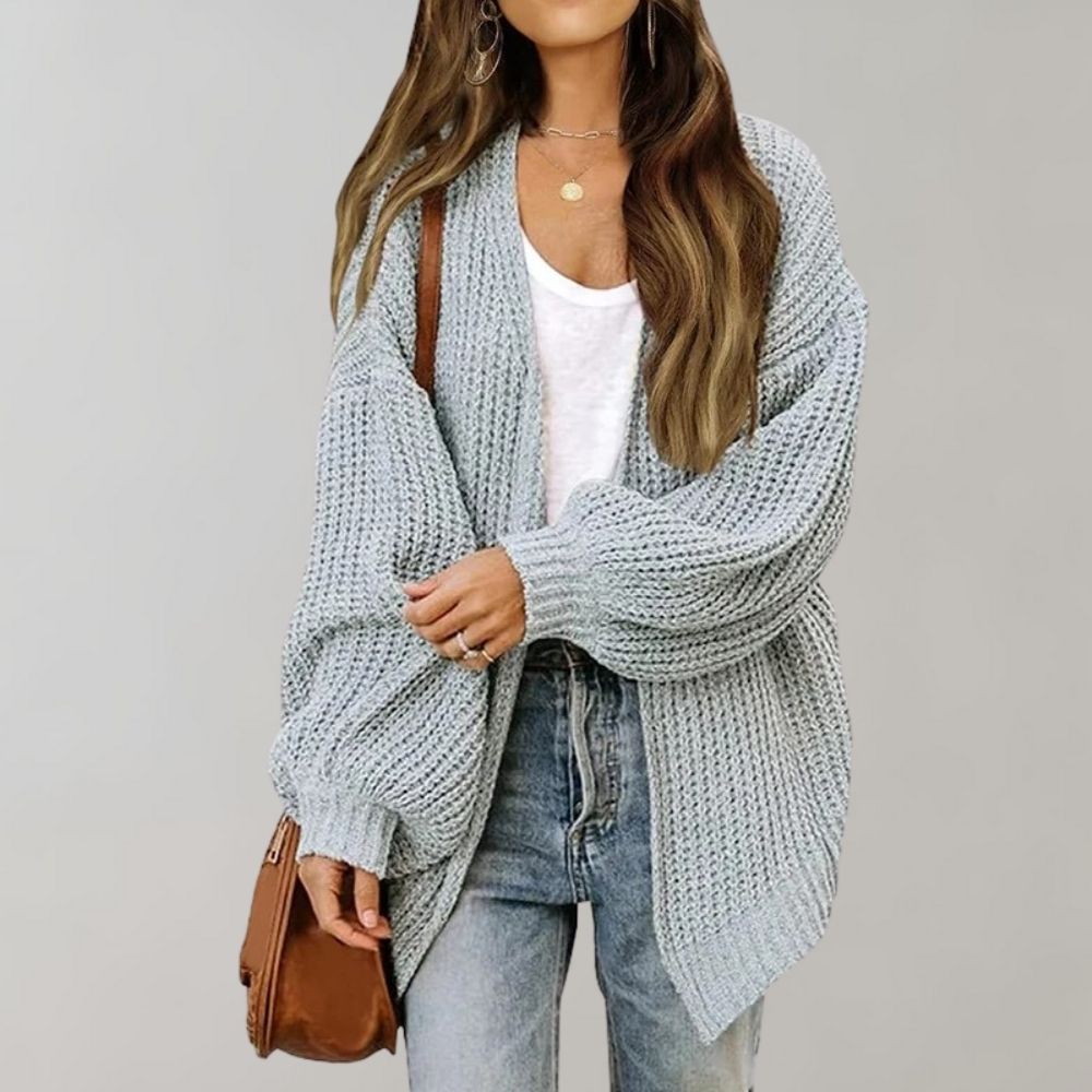 Gilet femme décontracté en maille douce