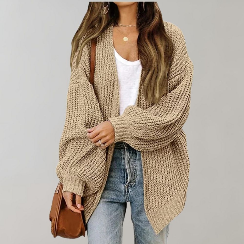 Gilet femme décontracté en maille douce