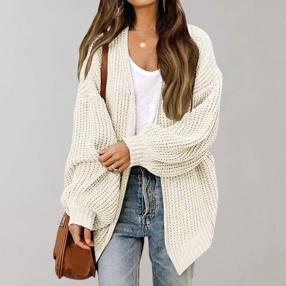 Gilet femme décontracté en maille douce