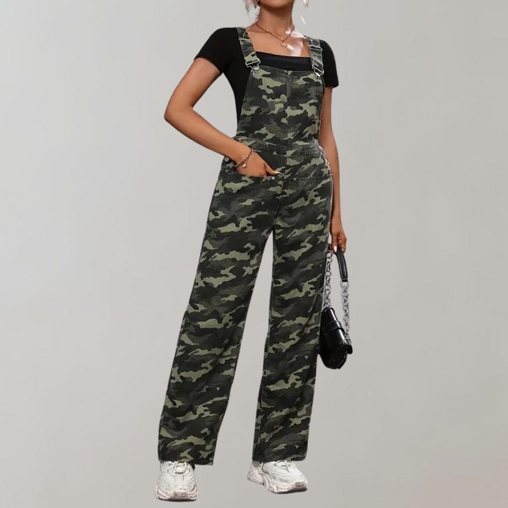 Pantalon Femme Combats Vert Foncé Élastiqué - PanierRoyale