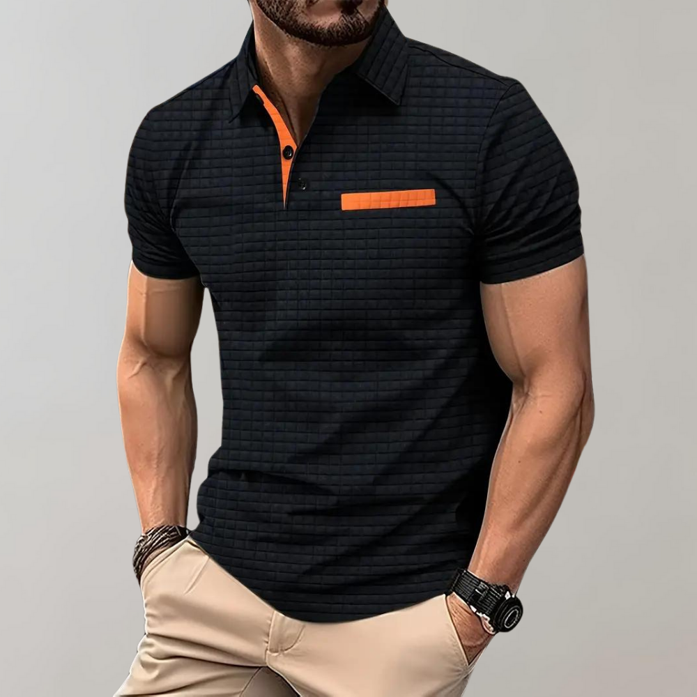 Chemise Polo Homme Contraste Coloré et Élégant