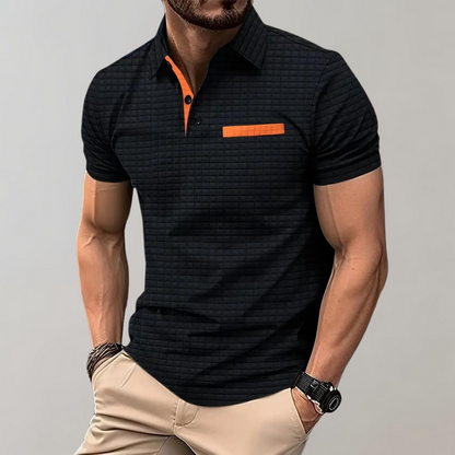 Chemise Polo Homme Contraste Coloré et Élégant