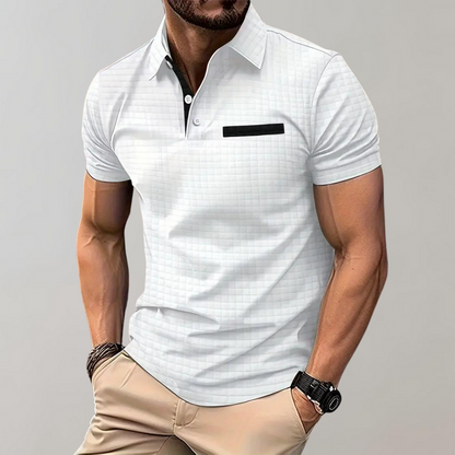 Chemise Polo Homme Contraste Coloré et Élégant