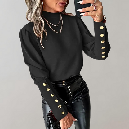 Blouse Femme Manches Amples Élégante - PanierRoyale