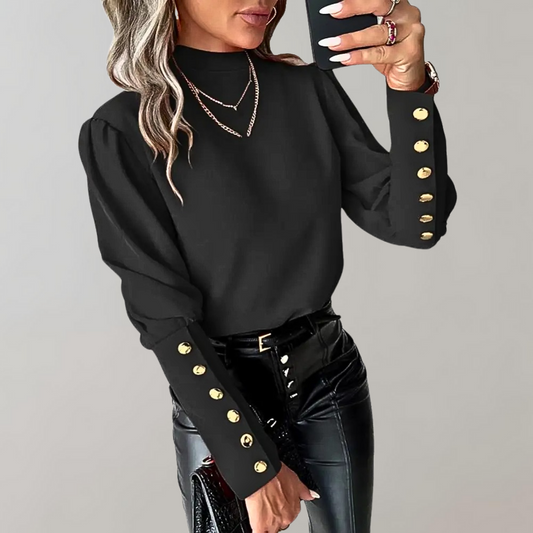 Blouse Femme Manches Amples Élégante - PanierRoyale
