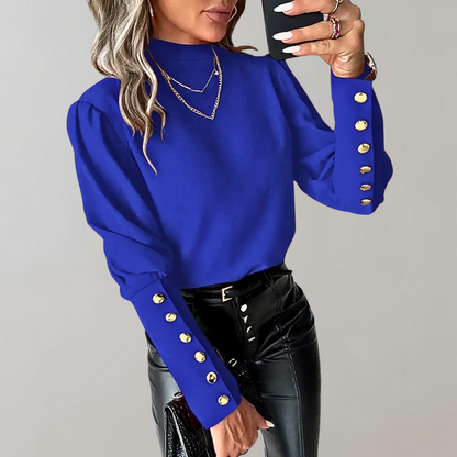 Blouse Femme Manches Amples Élégante