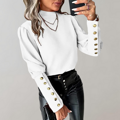 Blouse Femme Manches Amples Élégante