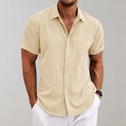 Chemise Homme Décontractée Manches Courtes pour Été