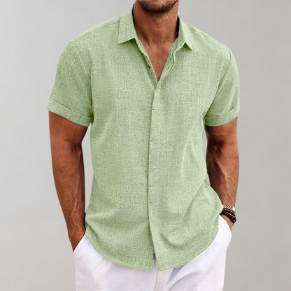 Chemise Homme Décontractée Manches Courtes pour Été