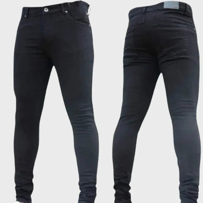 Jean Slim Fit Homme Noir Tendance