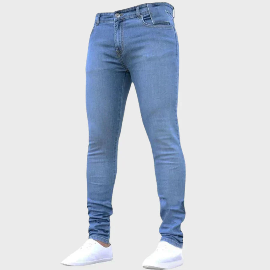Jean Slim Fit Homme Noir Tendance