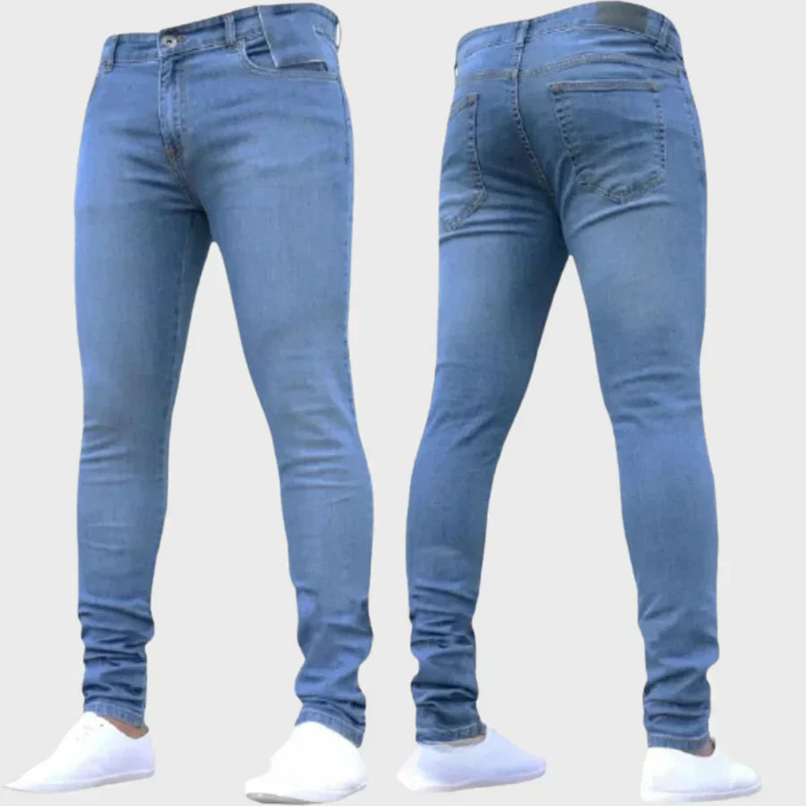 Jean Slim Fit Homme Noir Tendance - PanierRoyale