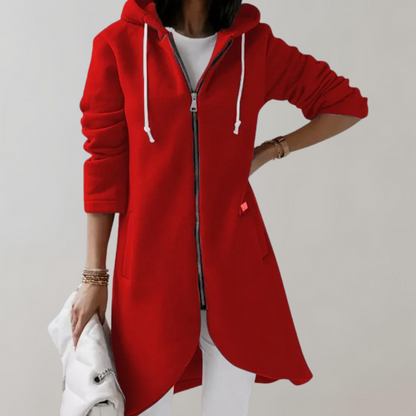 Gilet Féminin Zippé Col Montant Casual pour Femme