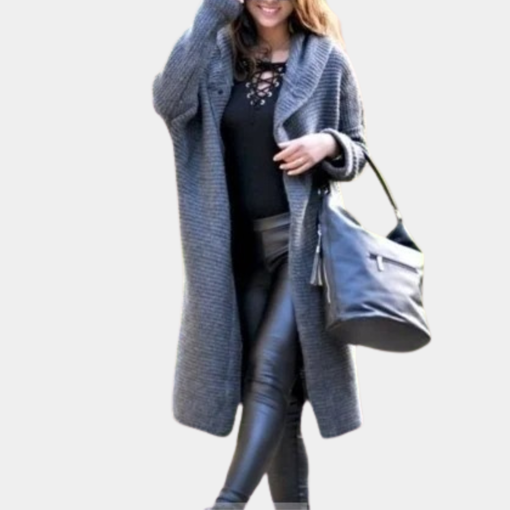 Gilet Femme Hiver Chaud à Capuche Zippée