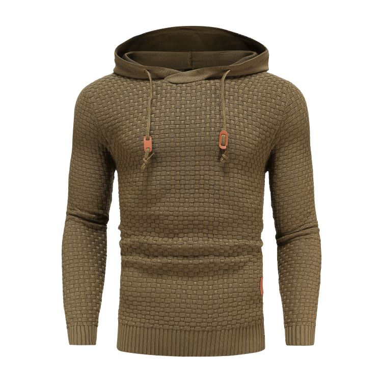 Sweat à capuche épais pour homme hiver