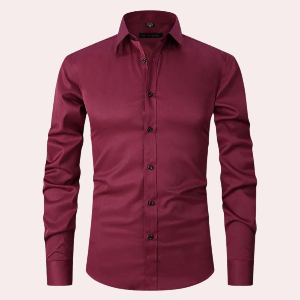 Chemise Homme Classique Manches Longues Confort