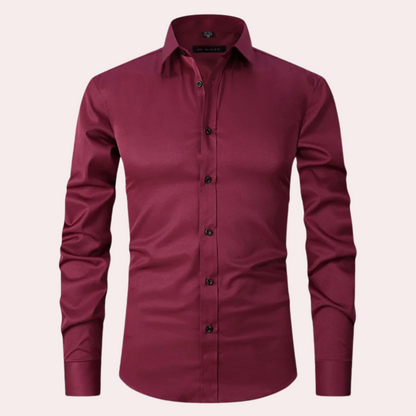 Chemise Homme Classique Manches Longues Confort