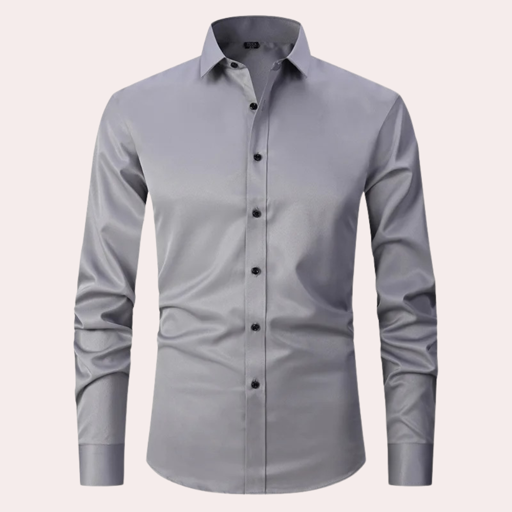 Chemise Homme Classique Manches Longues Confort