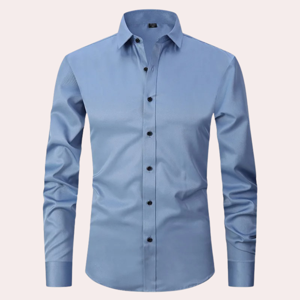 Chemise Homme Classique Manches Longues Confort