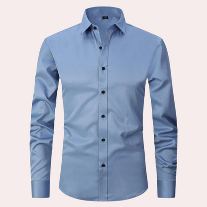 Chemise Homme Classique Manches Longues Confort