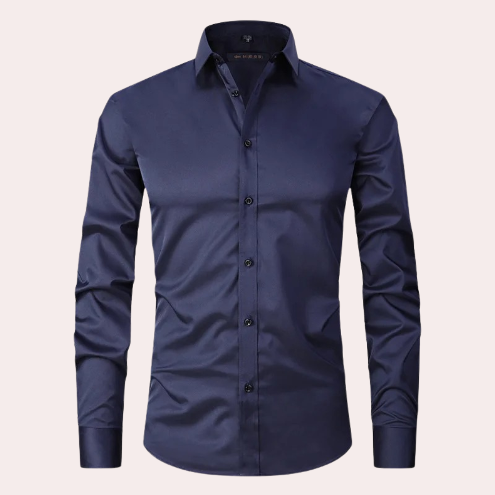Chemise Homme Classique Manches Longues Confort