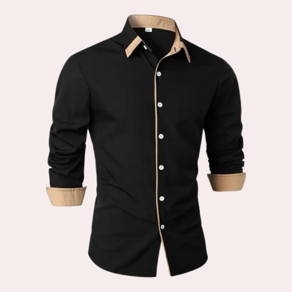 Chemise Homme Classique en Coton pour Hiver - PanierRoyale