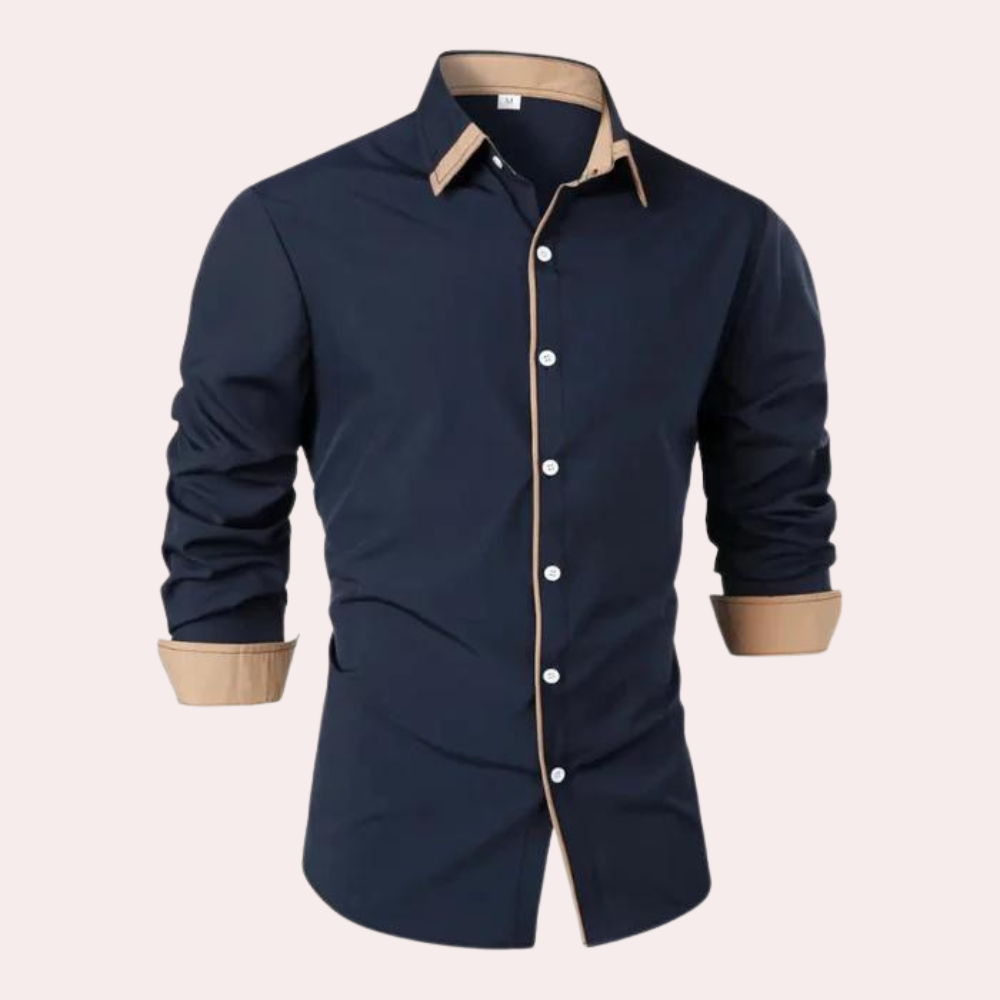 Chemise Homme Classique en Coton pour Hiver
