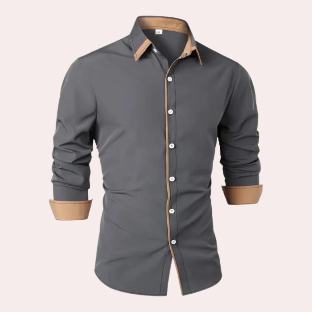 Chemise Homme Classique en Coton pour Hiver
