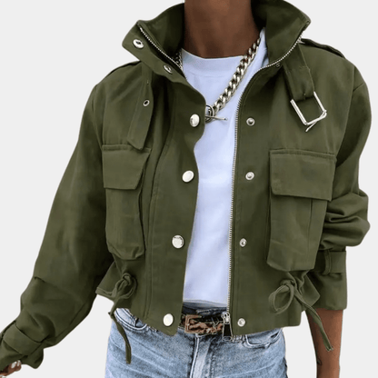 Veste Femme Florale Chic Manches Longues Zip