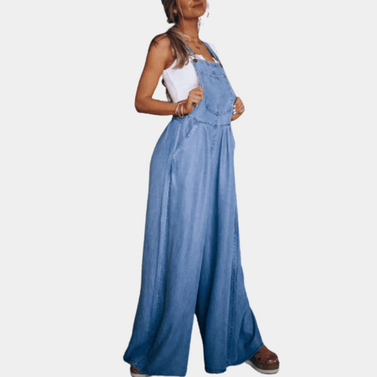 Salopette Jeans Femme Court Style Décontracté - PanierRoyale