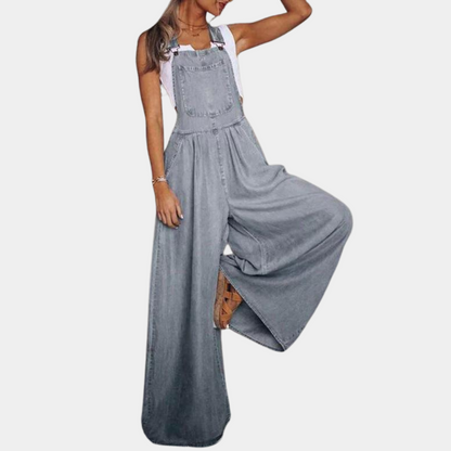 Salopette Jeans Femme Court Style Décontracté