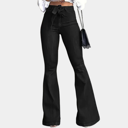 Pantalon Féminin Noir Élégant pour Tous les Jours